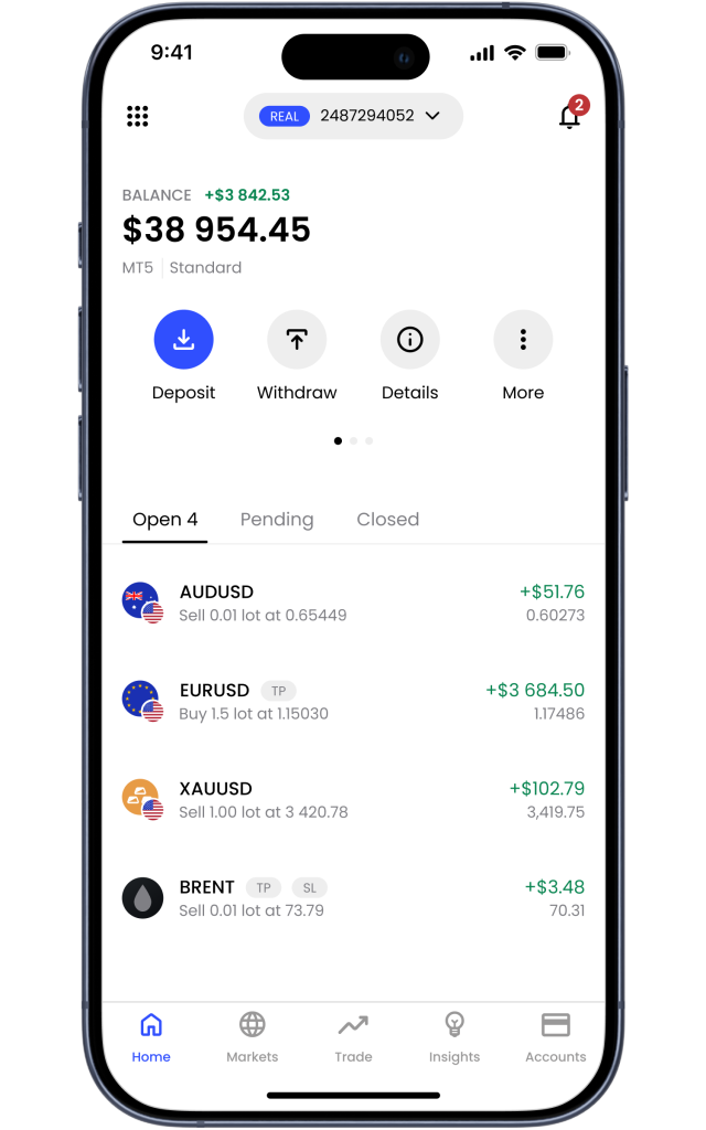 JustMarkets iOS and Android