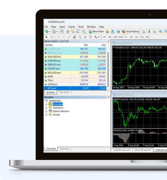MetaTrader4 platform desktop interface